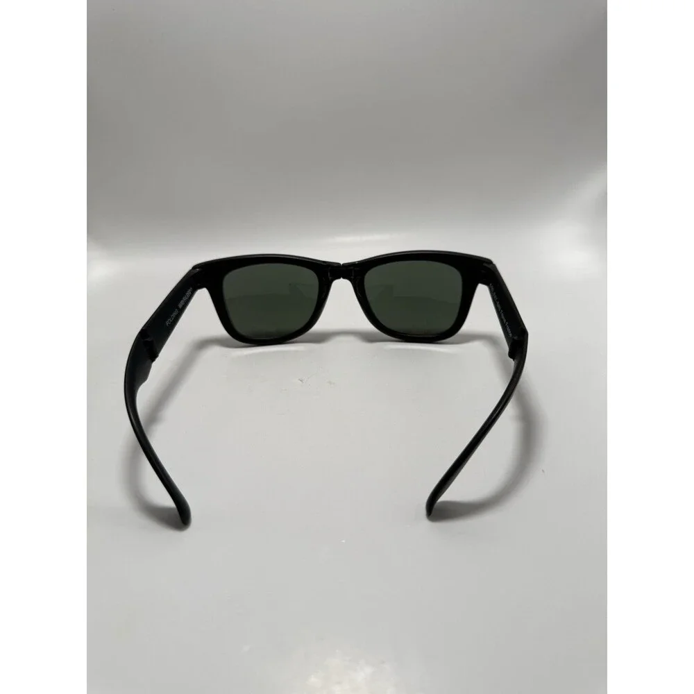 Ray Ban Folding Wayfarer Frame Sunglasses MATTE Black France W0670 VINTAGE B&L
